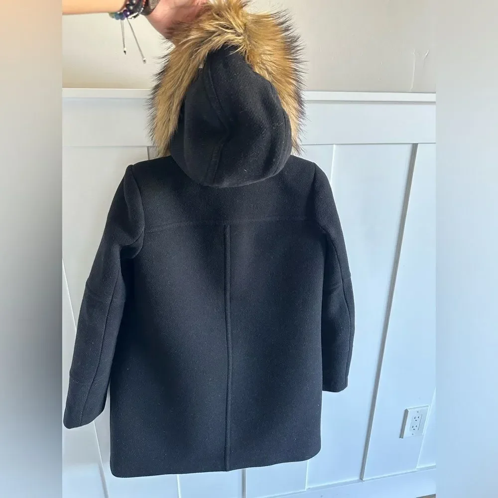 J. Crew Chateau Italian Stadium Cloth Nello Gori Wool Coat